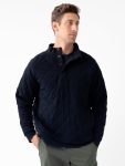 Men's Brushed Bamboo Quilted Snap Pullover