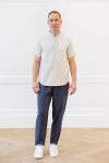 1_White_Menscozyearthcoastalcomfortmockneckshortsleevebuttondown-912449
