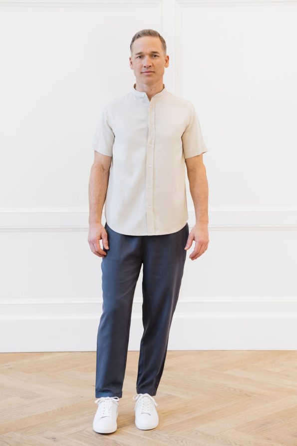 2_Sand_Menscozyearthcostalcomfortmockneckshortsleevebuttondown-897442