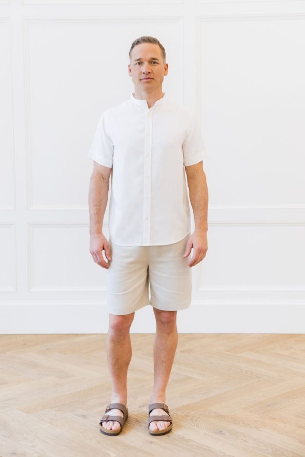 2_White_Menscozyearthcoastalcomfortmockneckshortsleevebuttondown-672574