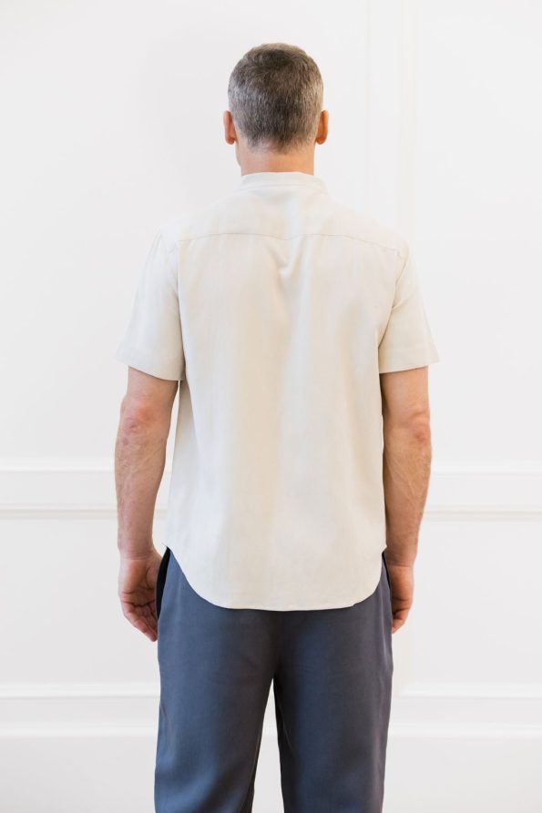 4_Sand_Menscozyearthcostalcomfortmockneckshortsleevebuttondown-947801