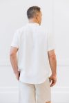 1_White_Menscozyearthcoastalcomfortmockneckshortsleevebuttondown-912449