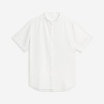 1_White_Menscozyearthcoastalcomfortmockneckshortsleevebuttondown-912449