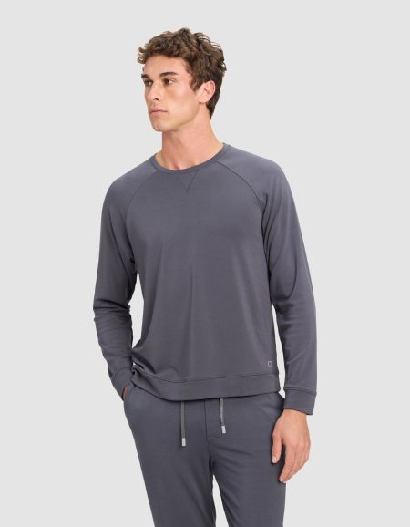 Men's Brushed Bamboo Pullover Crew